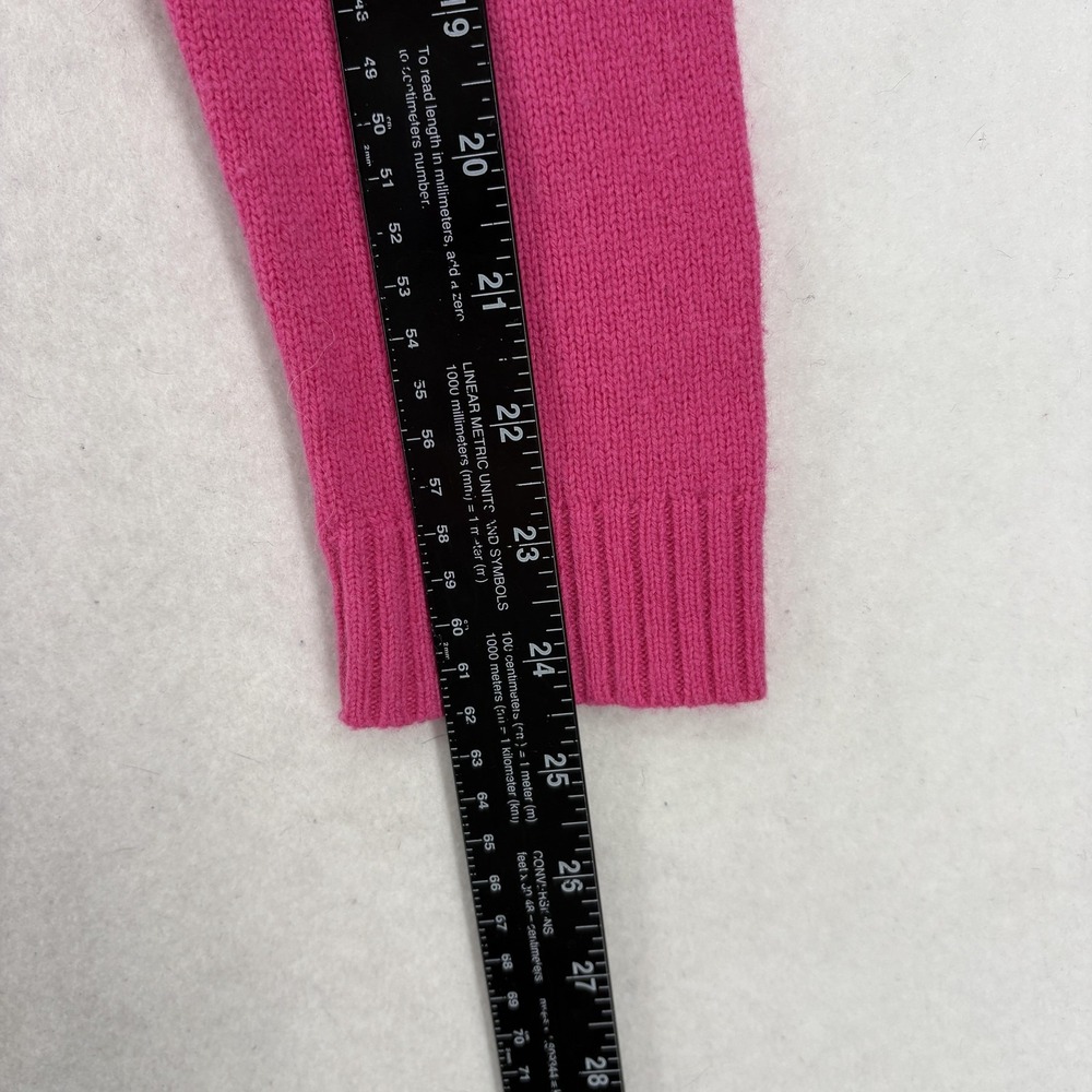 Vineyard Vines Sweater Womens Medium Pink Cashmere Blend Palm Moon Knit Graphic - Picture 8 of 11
